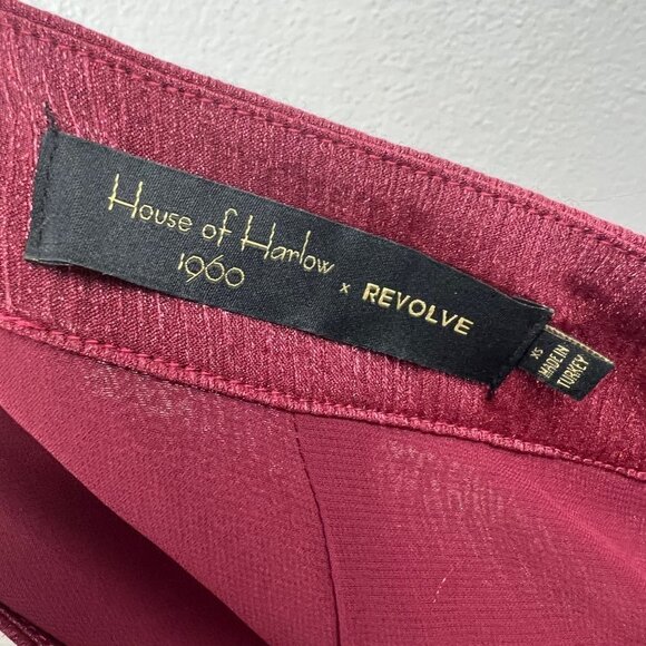 HOUSE OF HARLOW X REVOLVE Vincent Pant in Raspberry Red, Size XS - Picture 4 of 7